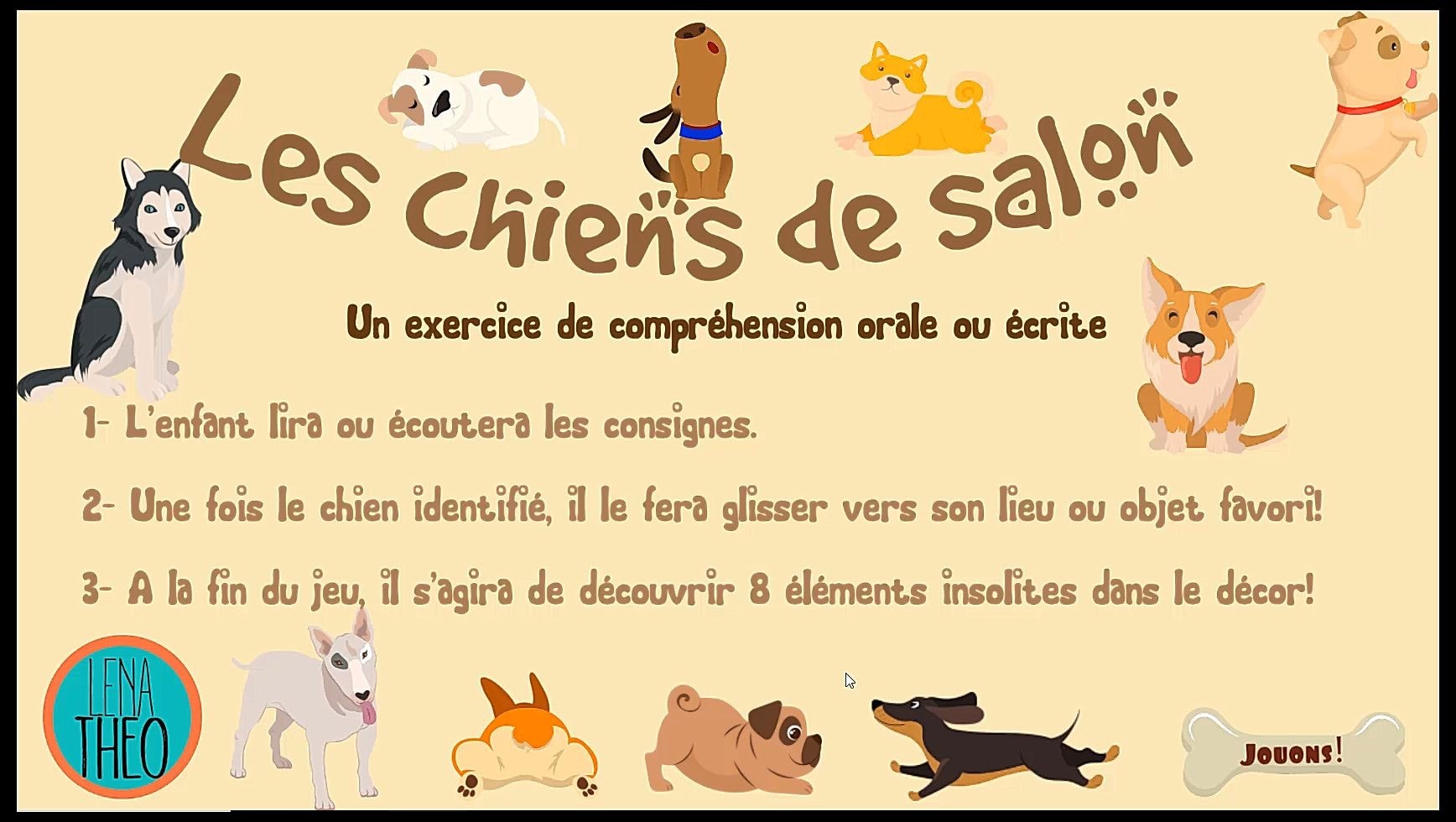 🎁 Les chiens de salon