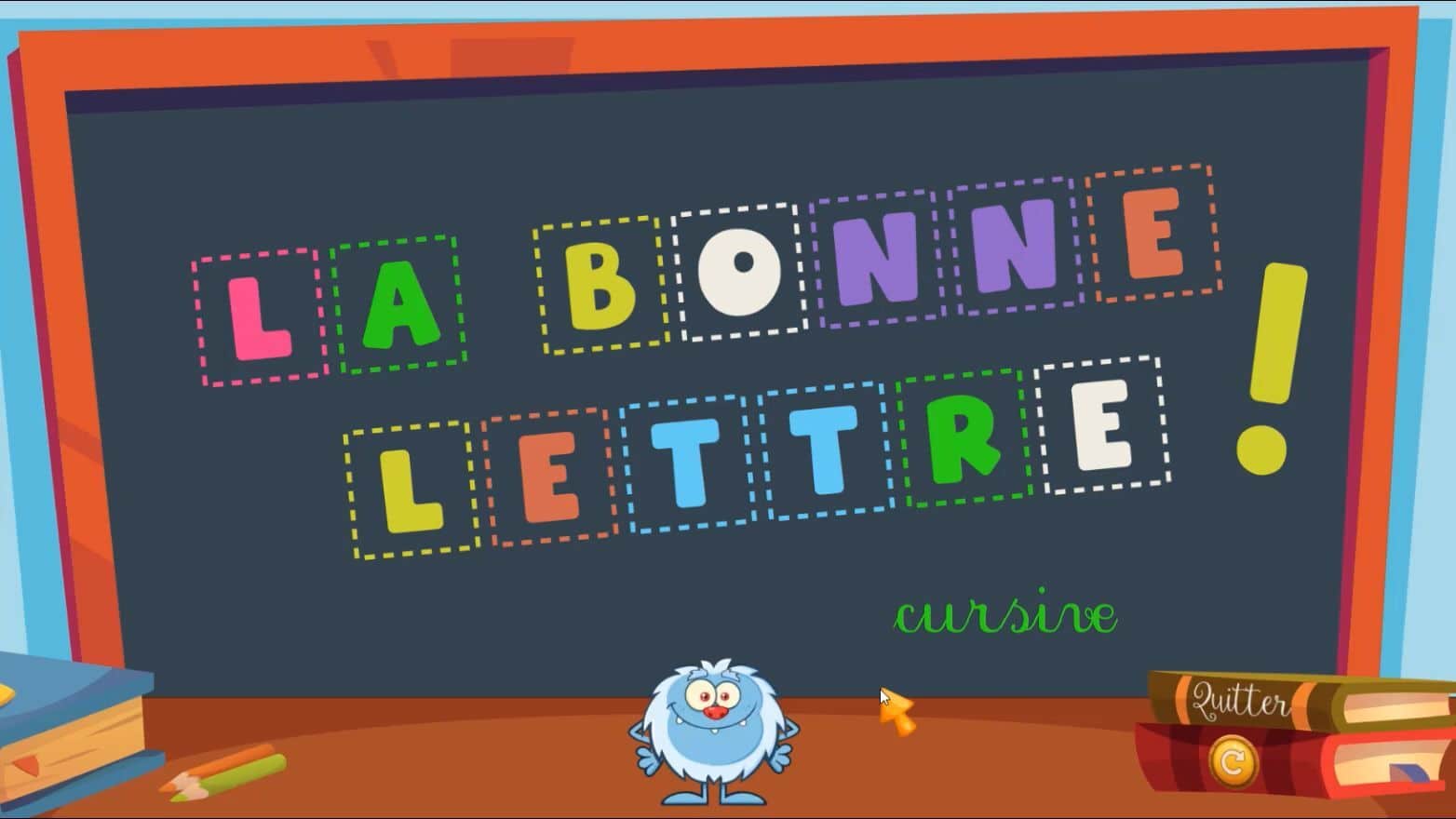 La bonne lettre-Cursive